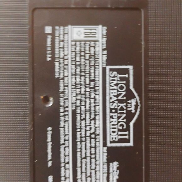 The Lion King II: Simba's Pride VHS - Picture 7 of 8